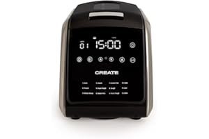 CREATE Chef Bread Automatischer Brotbackautomat 850 W / 12 Programme, LCD-Display, 15 Stunden programmierbar, inkl. Zubehör