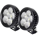 JieHe 2x White DC 3" 18W Led Light Bar LED Daytime Running Light DRL Led Work Light with 1800LMS for Trucks ATV Tractor/Cars 12V 36V off Road Lights Bar