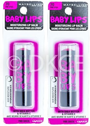 2 x Maybelline Baby Lips Electro Lip Balm - Pink Shock