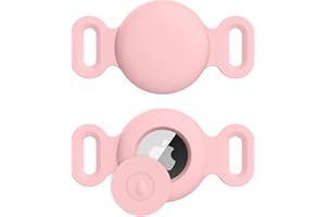 VANCLE Airtag Cover per Collare Gatto, Silicone Custodia Protettiva per Apple Airtag GPS Finder, Porta Airtag per Gatto Animali Domestici