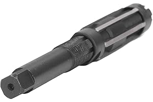 JEANOKO Alesatore Manuale a 6 Scanalature Alesatore Manuale Regolabile in Metallo 9SiCr Alesatore a Forare con Gambo Dritto 26‑29,5 Mm