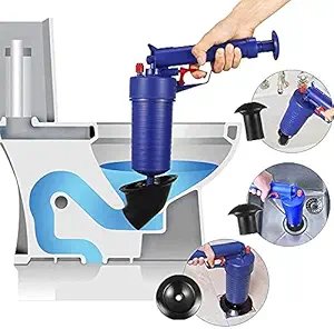 Kresal ABS High Pressure Toilet Air Drain Blaster Pump Cleaner Plunger for Toilets Bathroom Shower Kitchen Clogged Pipe Bathtub