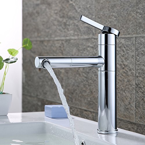 Homelody 360° drehbar Wasserhahn Bad Waschtischarmatur mit Ausziehbar Brause Waschbeckenarmatur Badarmatur Waschtisch Waschbecken Armatur für Badezimmer - 5