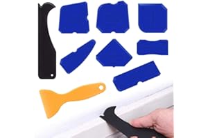 XCOZU 9 Pezzi Professionale per Fughe Kit di Spatole Sigillante Tool per Stanza da Bagno Cucina
