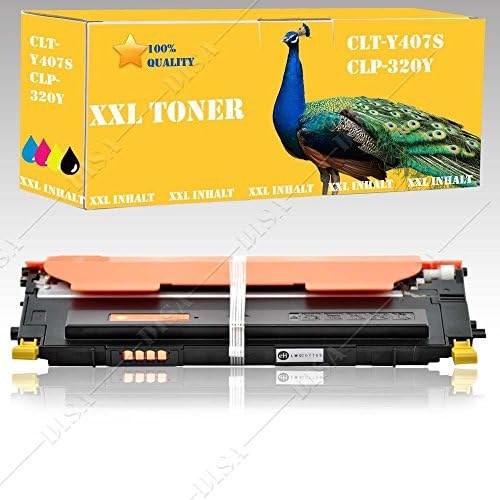 1 x Yellow Toner Cartridges Compatible with Samsung Y407S CLX-3185FW CLX-3185 N CLX-3185 W Disa