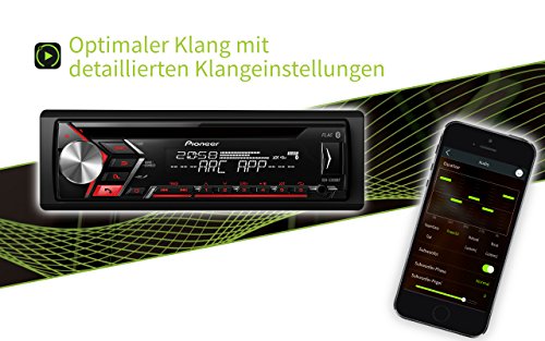 Pioneer S300Â 0bt multifunzionale CD Autoradio con bluetooth vivavoce con microfono esterno, USB e AUX in Nero