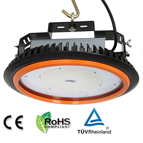 Anten® mit TÜV Zertifizierung 150W 22000LM 150LM/W IP65 UFO Ultraheller LED Hallenstrahler Weiß 6000-6500K SMD2835*432LEDs AC100-240V mit guter Thermischen Leistung 15% besser als andere LED Hallenbeleuchtungen mit CE/ ROHS/ TÜV Zertifikat Ersatz für HQL und HQI Strahler - 8