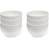 Vivo Villeroy & Boch – Basic White Schalen Set 6 Personen weiß, Spülmaschinenfest, Mikrowellensicher, Müslischalen, Schüsseln