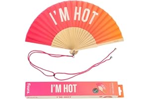 Fisura – Oryginalny wachlarz dekoracyjny z zabawnym przesłaniem, nowoczesny design, drewno i tkanina, idealny na prezent, do użytku osobistego lub jako ozdoba, 42,5 x 23 cm