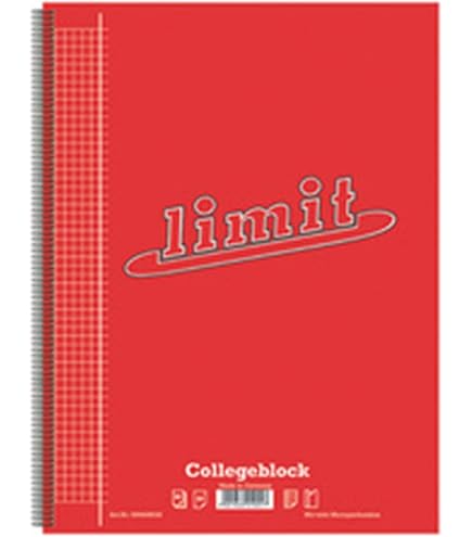 5 Star Collegeblock, Kariert – DIN A4, 80 Blatt, 70 G/qm – Mit Spiralbindung & Mikroperforation
