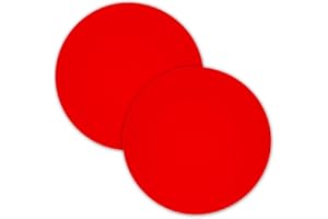 DDLUCK Set di 2 tappetini multiuso in silicone per microonde, 30,5 cm, antiaderenti in silicone, per il fondo del forno, resistente al calore, per microonde, sottopentola (rosso)