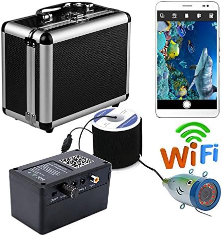 HD Wifi Wireless 30M Underwater Fishing Camera Video Recorder For IOS Android APP Supports Video Record and Take Photo £¬ 12 pcs infrared lamp lights