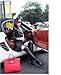 Smile YKK Women Lapel Belt Faux Leather Locomotive Jacket Dust Coat Trench Coat Black M