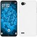 Produktbild PhoneNatic Case für LG Q6 Hülle weiß gummiert Hard-case + 2 Schutzfolien