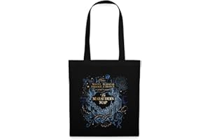 Spreadshirt Harry Potter The Marauder's Map Tote Bag, One Size, Black