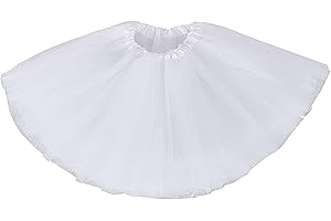 Ancokig Femmes Teen Tutu Jupe Adulte Classique élastique 4 Couches Tulle Tutu Jupe pour Les Parties Costumes Costumes Halloween Danse