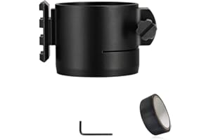 WILDGAMEPLUS® Speziell angepasster 45-mm-Adapter für die NV007-Nachtsichtfernrohrkamera mit Schiene für Entfernungsmesser oder Taschenlampe NV007-RFADP45