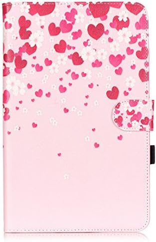 CaseLover Cover for Samsung Galaxy Tab SM-T560 Leather Prime New 3-in-1 Excellent [ Creative Print Pattern ] Thinnest and Lightest Wallet Fit Case for Samsung Galaxy Tab E 9.6-Inch Magnetic Smart Cover Full Body Screen Anti-scratch Dirty-proofStand Function Protective Sleeve Flip Holster with 2 Card Slots - Give you all my love