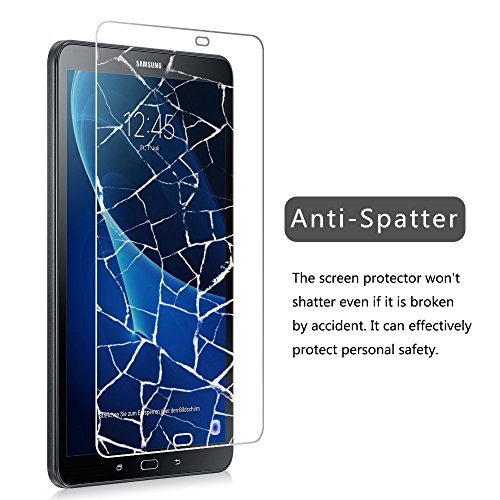 VIFLYKOO Samsung Galaxy Tab A 10.1 displaybeschermfolie, hardheidsgraad 9H 2,5d superdünn krasvast HD Helder Ballistic gehard glas displaybeschermfolie voor Samsung Galaxy Tab A 10.1 2016 t580 N - 3