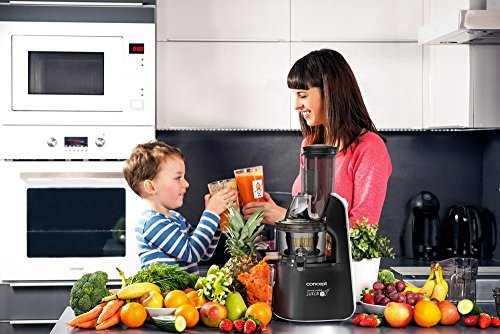 CONCEPT Hausgeräte lo7067 Slow Entsafter für Johannisbeeren, schwarz / silber - 9