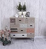 Antik Vitrine Buffet Schrank Shabby Chic Vitrinenschrank Küchenvitrine