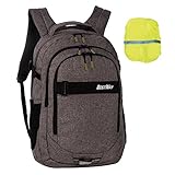 Die atmungsaktive Rückenpolsterung und die ergonomisch geformten Schulterriemen mit Brustgurt sorgen für höchsten Tragekomfort.