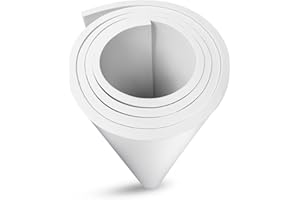 Blanche Mousse EVA 8mm, MEARCOOH 150cm*90cm Mousse EVA Cosplay, 1PCS Feuille Mousse EVA densité 86kg/m3 pour les costumes de cosplay, l'artisanat, les projets de bricolage (Blanc 8mm)