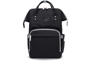 SONARIN Multifonction Sac à Dos à Langer Bébé étanche Avec poussette sangle,Grande Capacité,Sac à Couches,Organisateur de Sac à Dos de Voyage,Film Transparent Anti-Sale,Idéal Cadeau(Noir)