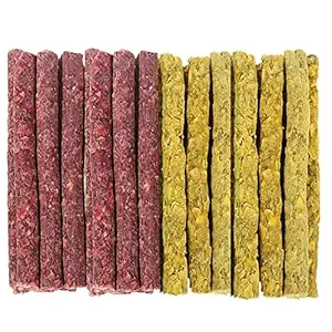 VIP COLLECTION All Life Stages Dog Chew Sticks Combo Offer Dog Chew Munchy Sticks Chicken Flavor and Dog Chew Munchy Sticks Mutton Flavor for Puppies and Dogs (2 KG. Pack of 1) All Breed Formula.