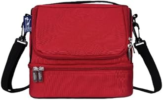 Wildkin Cardinal Double Decker Lunch Bag, Red