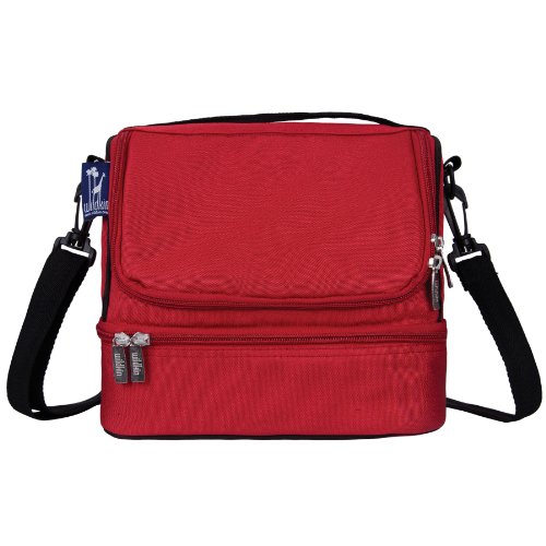Wildkin Cardinal Double Decker Lunch Bag, Red