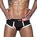 Produktbild Sonnena Herren Unterhose, Männer Comfy Briefe Drucken Kurz Schlüpfer Briefs Shorts Sexy Weich Elastische Boxershorts Herren Baumwolle Sport Fitness Briefs Trunks Unterwäsche (L, Schwarz)