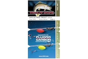 JENZI Buosha Red Trout Vorfach 0,24/0,22mm #6, 2 Stück, Forelle, Fischhaken