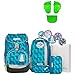 Produktbild Ergobag Pack EiszauBär Schulrucksack-Set 6tlg + Seitentaschen ZIP-Set Grün