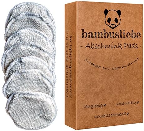 ✮ bambusliebe ✮ 7 make-up removal pads ♻ incl. Wash bag ♻ Made in Germany ♻ washable ✅ durable ✅ sustainable ✅ environmentally friendly ✅