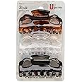 Scunci 1611103a048 Jaw Clips Assorted Colors 3 Count