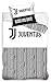 Produktbild Juventus F.C. Fußball Bettwäsche-Set Bettbezug, 140 x 200 cm, Kissenhülle, 100% Baumwolle, weiß/schwarz, 140 x 200cm duvet set