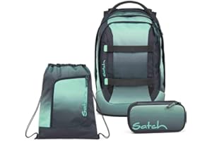 Satch Pack Schulrucksack Set 3tlg. inkl. Schlamperbox und Sportbeutel