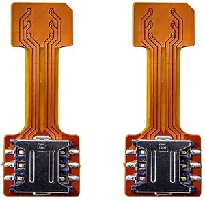 Anonymous Hybrid Sim Slot Adapter to Run 2 Sim and Micro SD Card for Redmi Note 5 Pro - Pack of 2