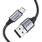 Ugreen Braided Micro-USB & USB-A Data and Charging Cable 60146 - 1 Meter Black