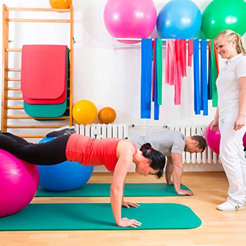 Fitnessmatte ideal für Pilates, Gymnastik, Heimsport und Yoga ab 0,8cm Dicke bis ca. 2cm / Maße 183×61 bzw 190×100 / In vielen Farben erhältlich ( navyblau schwarz grün pink türkis grau lila ). Perfekt für empfindliche Personen – sehr weich – auch zum Balance-Training verwendbar. Die ideale Yogamatte / Sportmatte / Sportunterlage / Gymnastikmatte / Pilatesmatte / Trainingsmatte - 5