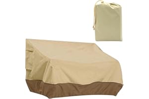 Bprtcra Funda exterior impermeable, funda de sofá exterior, Oxford 210D impermeable para muebles de jardín o terraza, cubierta de banco de patio, funda de protección para jardín (193 x 83 x 84 cm)