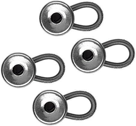 4pk Collar Extenders Dress Shirt Metal Button Accessories Men Women Tailored Fit by DG Home Goods