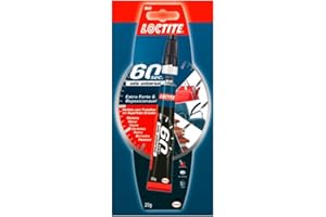 Loctite 60 sekund uniwersalny klej/szybki i zmieniający położenie/idealny do większych powierzchni i materiałów nieporowatych / 1 opakowanie (1 x 20 g)