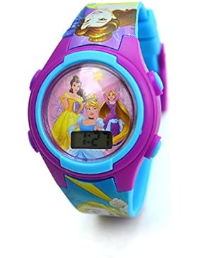 'Disney Princess' Belle & Friends Mädchen Digital Metall Dose Geschenk Armbanduhr