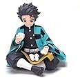 DAIYAMONDO Premium Demon Slayer Anime Tanjiro in Sitting Position Action Figure- Unlease The Power of Highly Detailed Collectible with Dynamic Pose (Sitting Tanjiro)