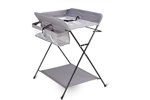 BURUIYOTEN Folding Changing Table with Storage Container Portable Changing Table for Babies Changing Table Mobile Changing Mat Mobile Foldable Combination Without Wheels Pockets Massage Table Compact