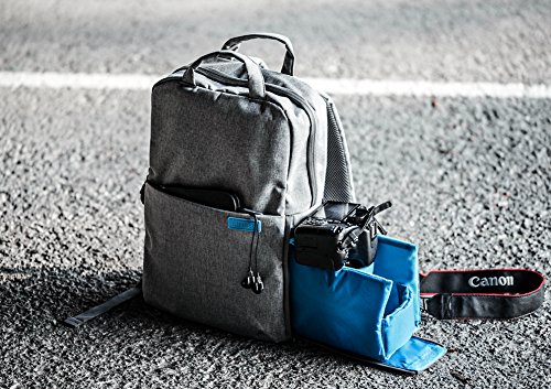 Elecom DGB-S023GY Rucksack Kamera Tasche Tragetasche Fächer grau - 7