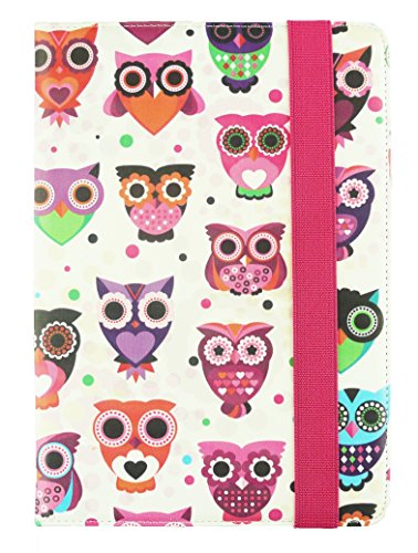 Emartbuy® Hot Rosa Eingabestift + Medion Lifetab P8312 8 Zoll Tablet Universalbereich ( 8 – 9 Zoll ) Multi-Farbig Eules Leder Multi Winkel Folio Exekutive Case Cover Wallet Hülle Schutzhülle mit Kartensteckplätze - 3