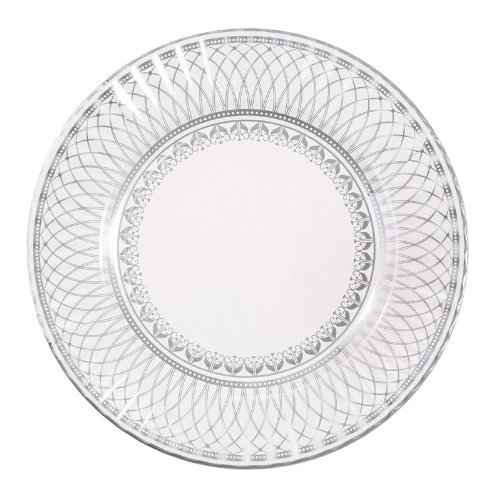 Party Porcelain Pps Lrg Silver Plate Large, Medium